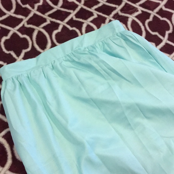 two piece aqua mint strapless maxi dress - Picture 5 of 6